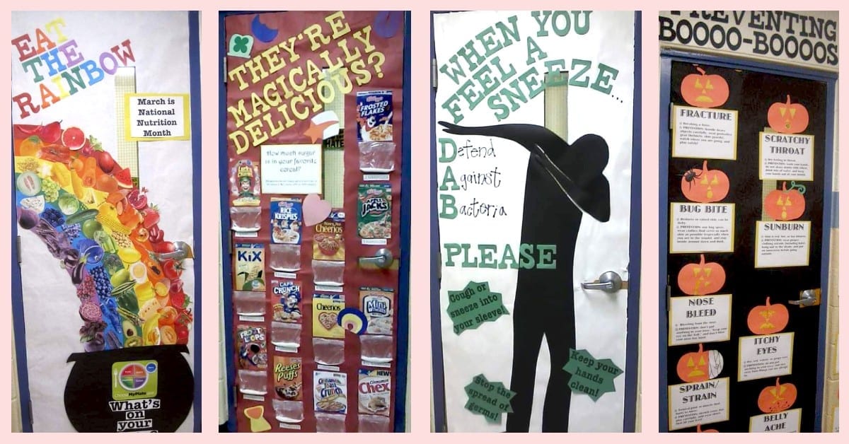 Teacher Decorates Her Door Every Month to Promote a Positive School Spirit